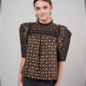 Ulla Johnson Yvonne Blouse - Lune - Sz 8
